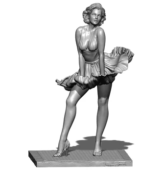 Garáž Auta Nevyfarbené 1/24 75mm Obrázok Živice Model Auta 1/18 100mm Marilyn Monroe Sexy Dievča Anime GK 3D 3D Tlač Garáž Auta 322