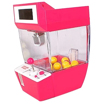 Bábika Pazúr Stroj Mini Automate Predajné Candy Stroj Grabber Arcade Ploche Chytil Zábavnej Hudby Vtipné Hračky Gadgets Deti