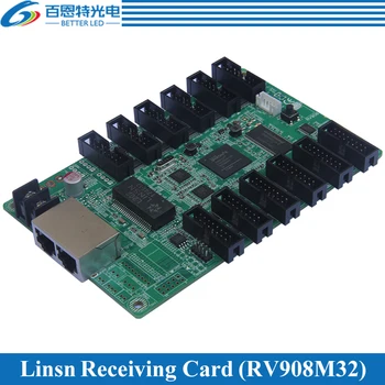 Linsn RV908(RV908M32) LED Displej systém kontroly Prijímanie Karta podporuje Statické, 1/2, 1/4, 1/8, 1/16, 1/32 Testov, Práca s TS802D