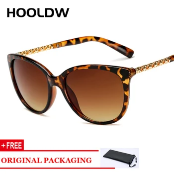 HOOLDW Klasické Ženy Mačka Očí, slnečné Okuliare, Luxusné Značky Dizajn Slnečné Okuliare Dámy Outdoor Odtiene Okuliare Eyewears Zrkadlo UV400