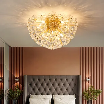 Moderné LED Crystal Stropné Svietidlá Tvorivé Kolo Petal Obývacia Izba, Spálňa Vnútorné Osvetlenie Lustre Jedálenský Štúdia Stropné Lampy