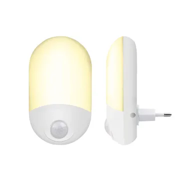 EÚ NÁM UK Plug-in LED Nočné Svetlo Telo PIR Snímač Pohybu/Súmraku do Úsvitu, Snímač Svetla Smart Home Lampa Automatické Zapnutie/Vypnutie 110V 220V