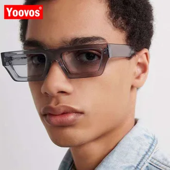 Yoovos Námestie Slnečné Okuliare Mužov 2021 Značky Dizajnér Okuliare Muži/Ženy, Malé Zrkadlo Okuliare Mužov Vintage Gafas De Sol Para Hombre