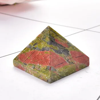 Prírodné Quartz Pyramídy Drahokam Unakite Reiki Čakra Crystal Bod Liečivý Kameň, Ručne Leštené Ozdoby Rudy Minerálne Veža