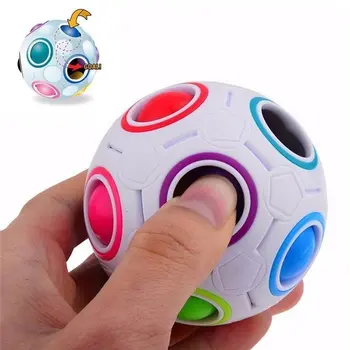 ntistress Kocka Rainbow Lopta Puzzle Futbalové Magic Cube Vzdelávacieho Hračky pre Deti, Dospelých, Deti Stres Odľahčovacia Hračky