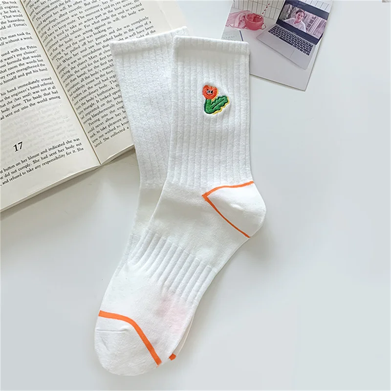 Obrázok /content/Ženy-ponožky-zábavné-výšivky-cartoon-kvet-candy-6-479011.jpeg
