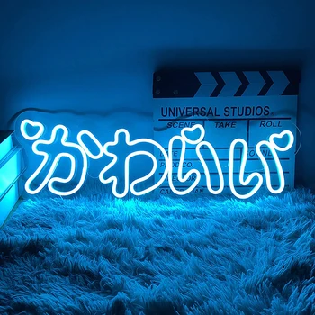 Japonský Kawaii Neon Steny Výzdoba Domov Stenu Anime Neónové svietidlo pre Umenie Darček k Narodeninám Cosplay Party Dekor Nočné Svetlo