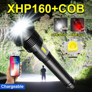 Nové XHP160 najvýkonnejšie Led Baterka 18650 900000 Lumen Taktická Baterka USB Nabíjateľné Baterky Vysoký Výkon malú witchs neporiadok online Flash Light