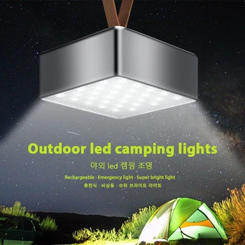 Nabíjateľné LED Mini Camping Ľahký Stan Svietidla Tri Tón Jasné Svetlo Power Bank Prenosné Pochodeň Stan Ľahká Práca Oprava Osvetlenia
