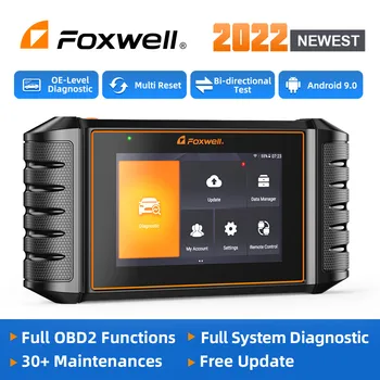 FOXWELL NT710 Všetky Systémové OBD2 Auto Diagnostické Nástroje Bi-Directional Test/F Upraviť IMMO 30+ Reset ODB OBD 2 Automobilový Skener