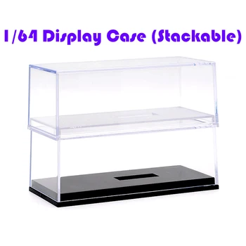 Akryl Displej Prípade vhodné na 1:64 Mini Veľkosť Prachu dôkaz Jasné Box Skriňa 1/64 Akčné Figúrky Display Box
