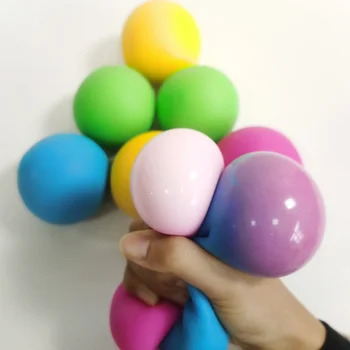 Nové Relaxačná Tlak TPR Loptu odbúranie Stresu Zmeniť Farbu Squeeze Lopty pre Deti, Dospelých Strane Fidget Hračka Rozmliaždeniu Stressball