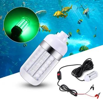 12V LED Rybárske Svetlo Vodotesný Ip68 Láka Ryby Finder Lampa Priťahuje Krevety Squid Krill 4 Farby pod vodou Návnadu Svetlo 1pc