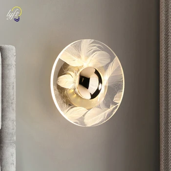 Nordic LED Nástenné Svietidlo Vnútorné Osvetlenie Luxusné Nástenné svietidlo Pre Domáce Posteli Kúpeľňa Obývacia Izba Dekorácie na Stenu Sconce Lampa