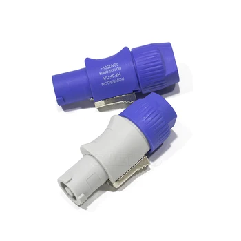 Vysokej Kvality, 3 Pin Modrá biele PowerCON konektor pre LED fáze svetlo pohyblivé hlavy svetla alebo ľahké umývanie