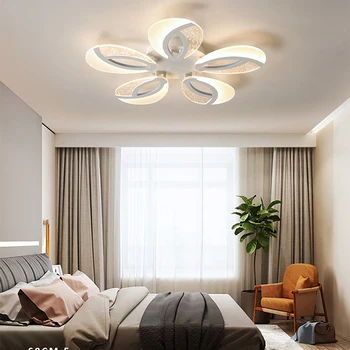 Moderné stmievanie LED obývacia izba stropné svietidlo spálne biely diaľkové ovládanie reštaurácia hotel villa tvorivé čítanie stropné svietidlo