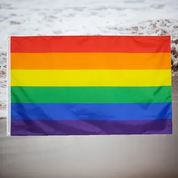 Vlajka 3 x 5 FT Pride Vlajka Rainbow Hra Banner Vonkajšie vnútorné Domova Svadobné Národný Deň