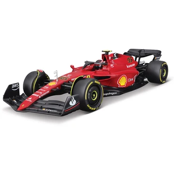 Bburago 1:18 Ferrari 2022 F1-75 SF21 #16 #55 2020 SF1000 #5 F1 Racing Formula Auto Statické Simulácia Diecast Zliatiny Model Auta