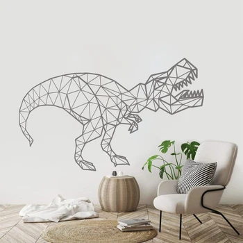 Geometrické DecorT-Rex Dinosaura Stenu, Samolepky Na Stenu Pre Chlapcov Miestnosti Dekorácie Darček Pre Deti Wall Art Spálňa Decor