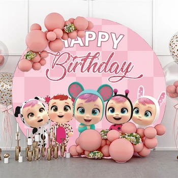 Plačúce Dieťa Happy Birthday Dekorácie Prispôsobiteľné Názov Narodeniny Dieťa Sprcha Magic Trhať Strany Dodávky Pozadie