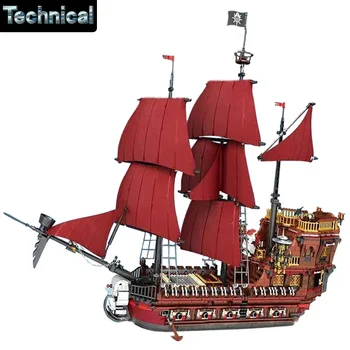 Creative Expert Nápady Lode Pirate Pomsta Pirátskej Lodi Bloky Moc Karibiku Model Stavebné Kamene, Tehly Film Hračky 66010