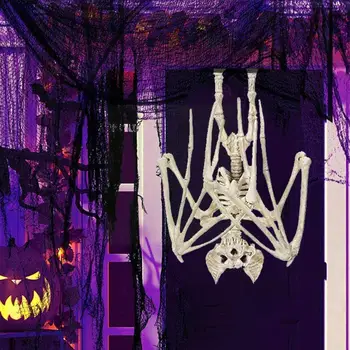 Zviera Kostry Kosti Strašidelný Spider Bat Myši Scorpion Ozdoby Rekvizity Strany Horor Lizard Bonez Halloween Dekorácie Hallo K9T7