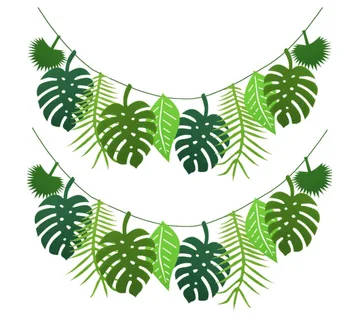 Korytnačka Leaf Dekor Hawaii Party Šťastný Lete Narodeninovej Party Dekor Jungle Safari Tropické Tému Dekor Dinosaura Tému Party Decor