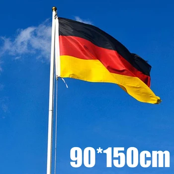 90*150 cm 3*5 ft Nemecko Vlajka Veľké nemecké Národné Vlajky S Závesné Očká