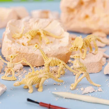 Vzdelávacie Dinosaura Fosílnych Výkopové Hračky Archeologické Kopať DIY zostavenie Modelu Pre Deti Chlapci Dievčatá Narodeniny, Vianočné Darčeky