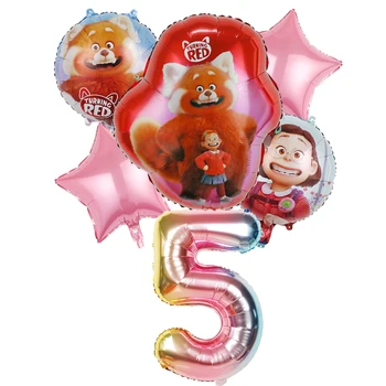 Disney Sústruženie Červená Narodeninovej Party 32 Palcov Počet Balón Cartoon Panda Narodeninovej Party Dekor Dieťa Dieťa Sprcha Strana Dodávky