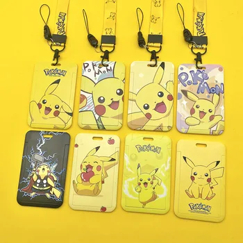 Pokémon Pikachu PVC Karty Pokrytie stanice Metra, Autobusovej Karty Kryt Keychain Študent Prístupové Karty Areáli Jedlo Karty Prídavné Ochranné Puzdro