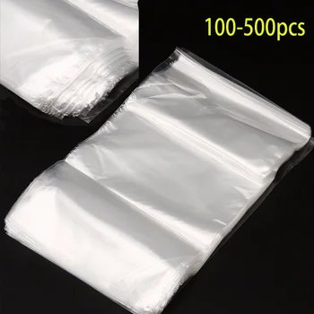100-500pcs bolsas de sellado trmico para vino envoltura transparente para cosmticos bolsas de embalaje para regalo