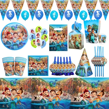 Disney Luca Tému Party Dodávky Papiera Doska Pohár Banner Obrus Baby Sprcha Narodeninovú Tortu Dekorácie Jednorázový Riad