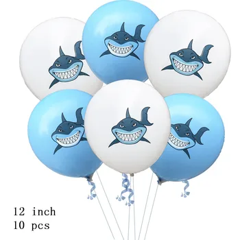 10Pcs 12inch Farebné Angry Shark Latexové Balóny Oceánu Tematické Narodeninovej Party Dekorácie Dodávky