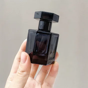Nový 1 Pc 30ml Transparentné Čierna Parfum Fľašu Prenosné Cestovné Prázdne Sklenené Naplniteľné Spreji Kozmetika Kontajner Parfum
