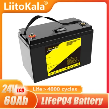LiitoKala 24V 60Ah 50Ah lifepo4 batérie, Batérie Pre 8S 29.2 V RV Táborníci Golf Cart Off-Road Off-grid slnečný Vietor