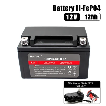 LIfepo4 Recahrgeable Batérie 12V 12Ah Build-in 4S BMS S 14.6 V 2A Nabíjačku Pre Vyhľadávanie Rýb LED Svetla Slnečnej Energie Skladovanie