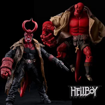 Hellboy Obrázok Reálne Oblečenie Mezco Hračky Môžu byť Vyzliecť Hellboy PVC Akcie Obrázok Samaritánovi Model Hračka Bábika Vianočný Darček