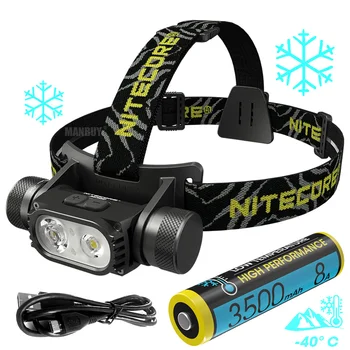 NITECORE HC68 2000Lumen Duálny Lúč E-zameranie USB Nabíjateľné Svetlomet +NL1835LTHP Nízkym teplotám -40C Batérie Svetlometov