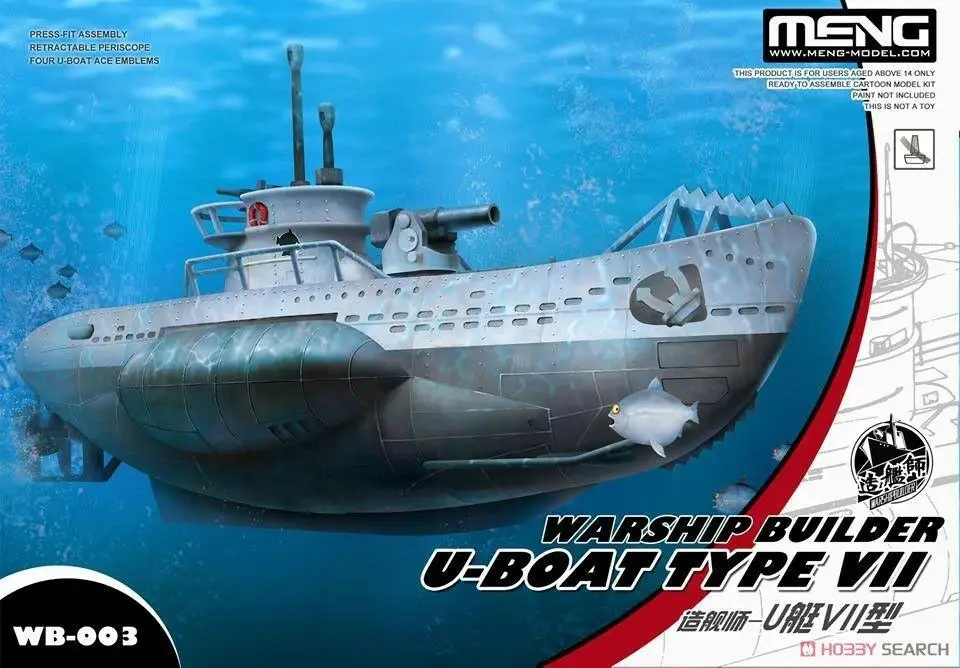 Obrázok /content/Meng-model-wb-003-vojnová-loď-staviteľ-u-boat-typ-1-125135.jpeg