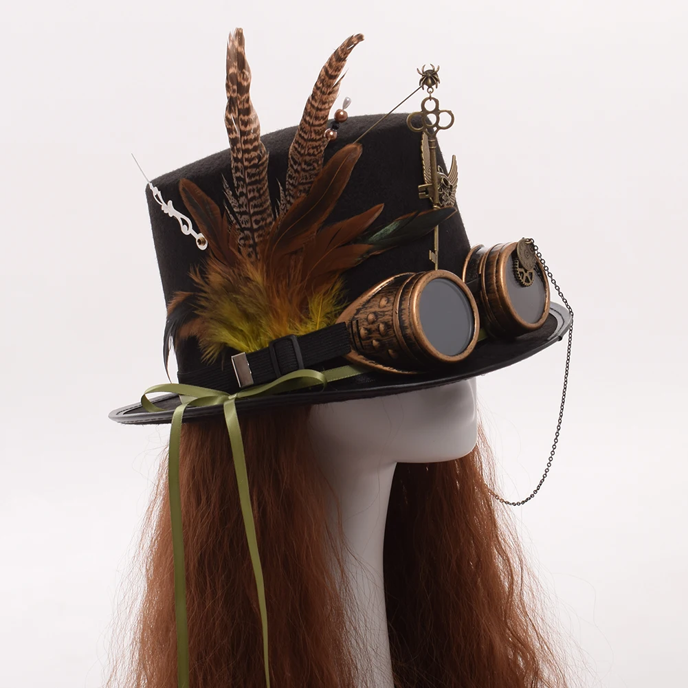 Obrázok /content/Steampunk-klobúk-muži-ženy-okuliare-pierko-prevodovky-6-420556.jpeg